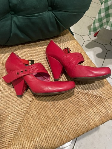 Leather shoes red dead - leather,