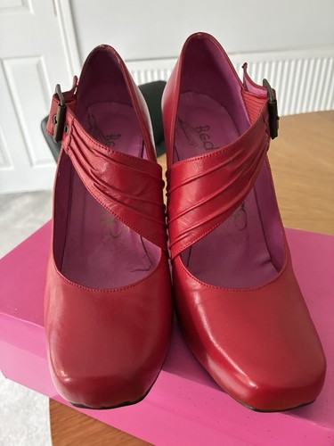 Leather shoes red dead - leather,